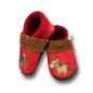 Preview: Krabbelschuhe Pferd auf rot